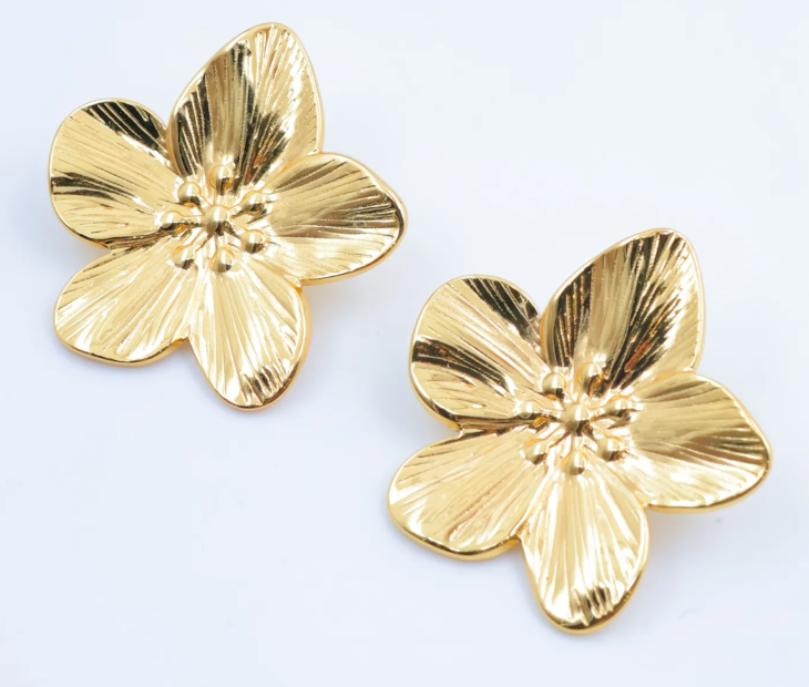 Boucle d'oreilles fleurs